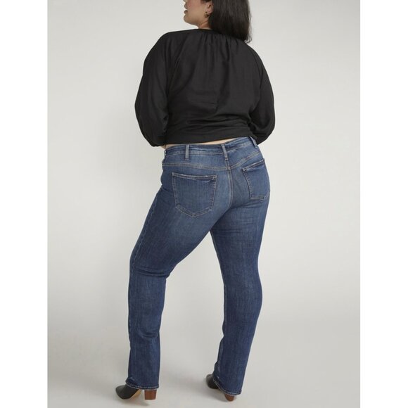 NWT Silver Jeans Suki Mid Rise Slim Bootcut Jeans Size 14 - Picture 4 of 14